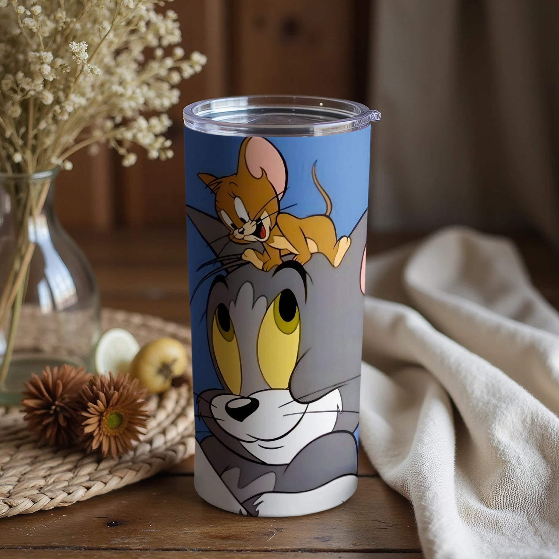 Tom and Jerry Tumbler Cartoon Characters Design