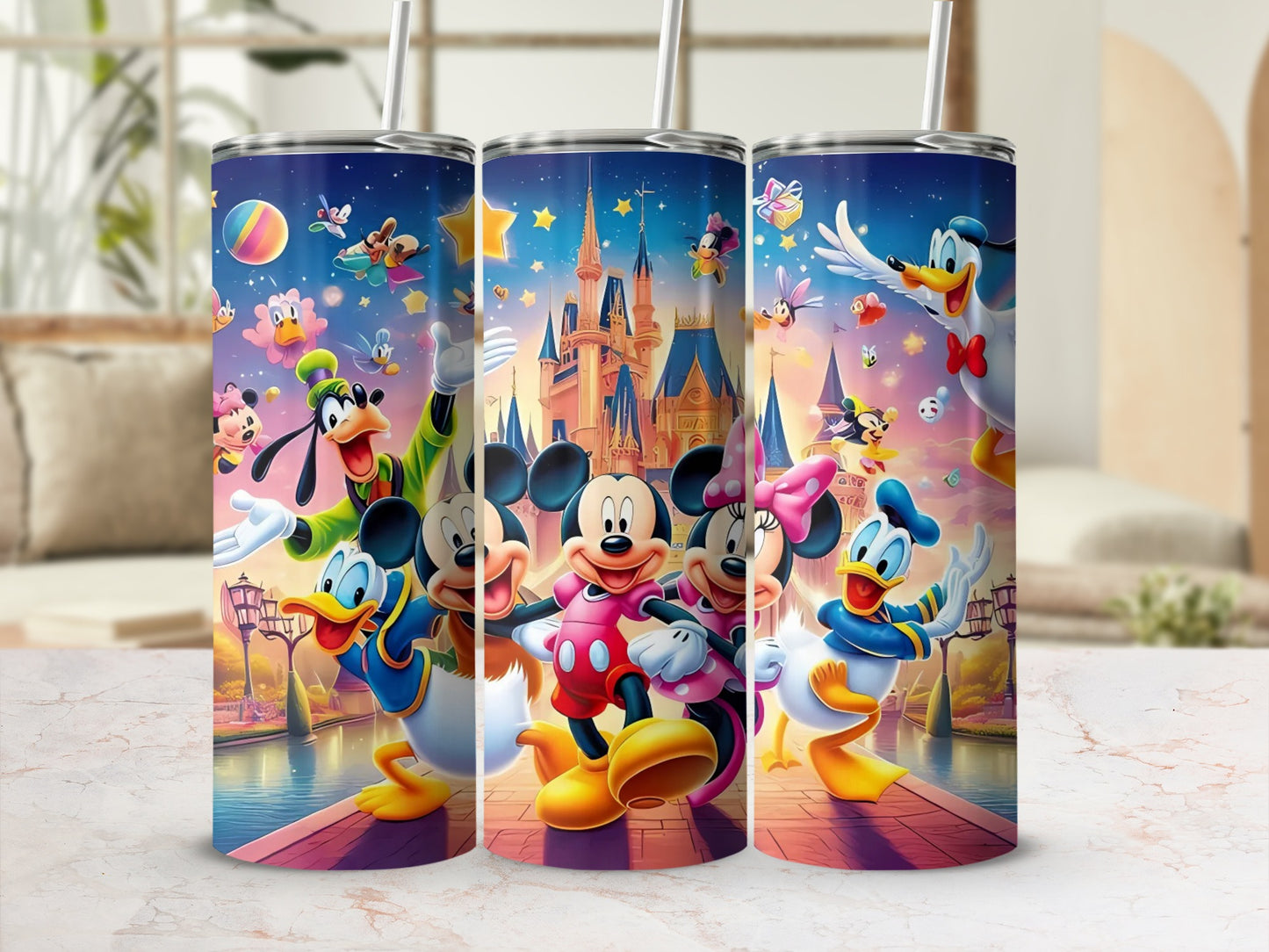 Colorful Cartoon Characters Insulated Drinkware Tumblers