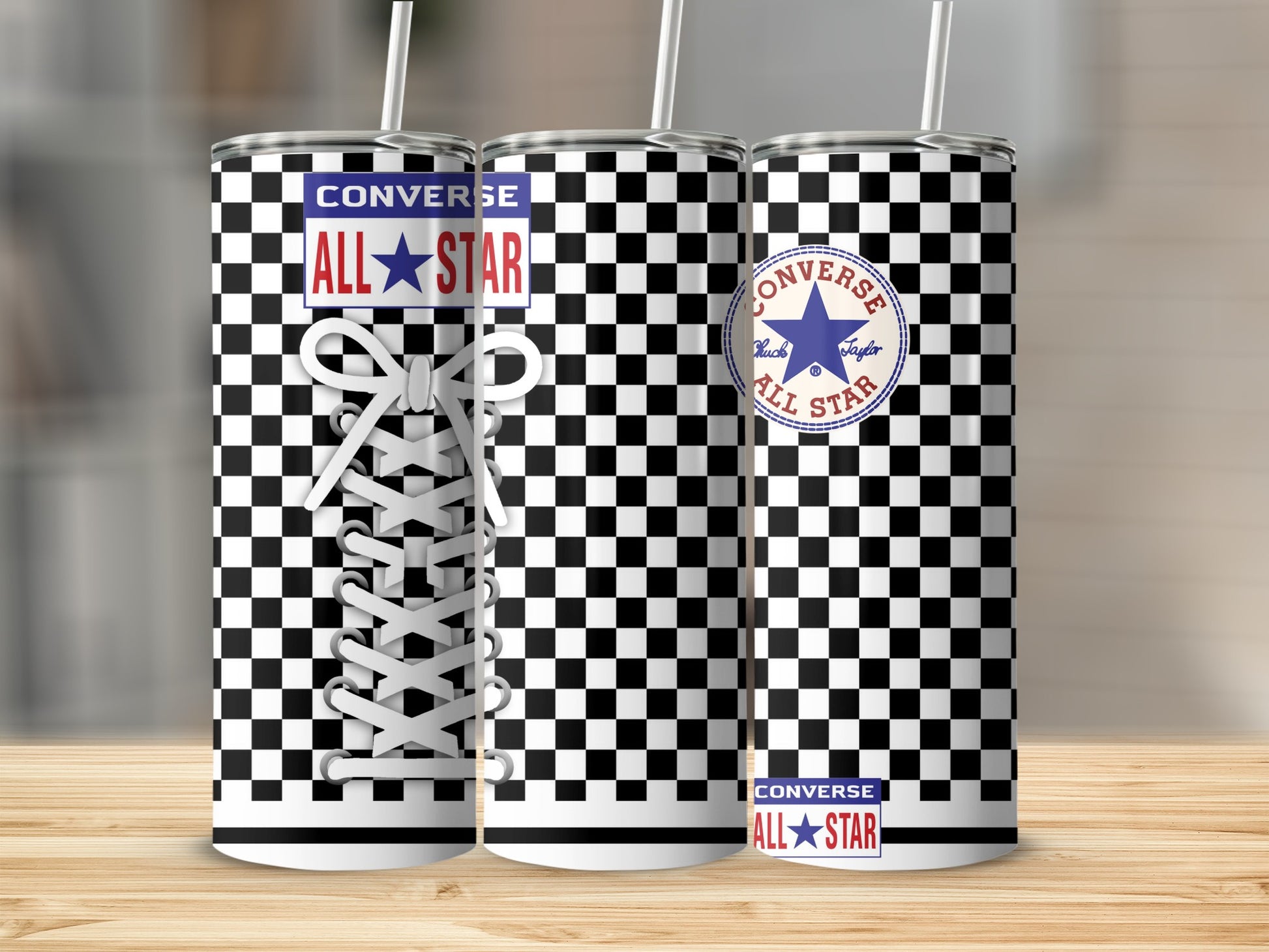 Converse All Star Checkerboard Tumbler Shoelaces product type