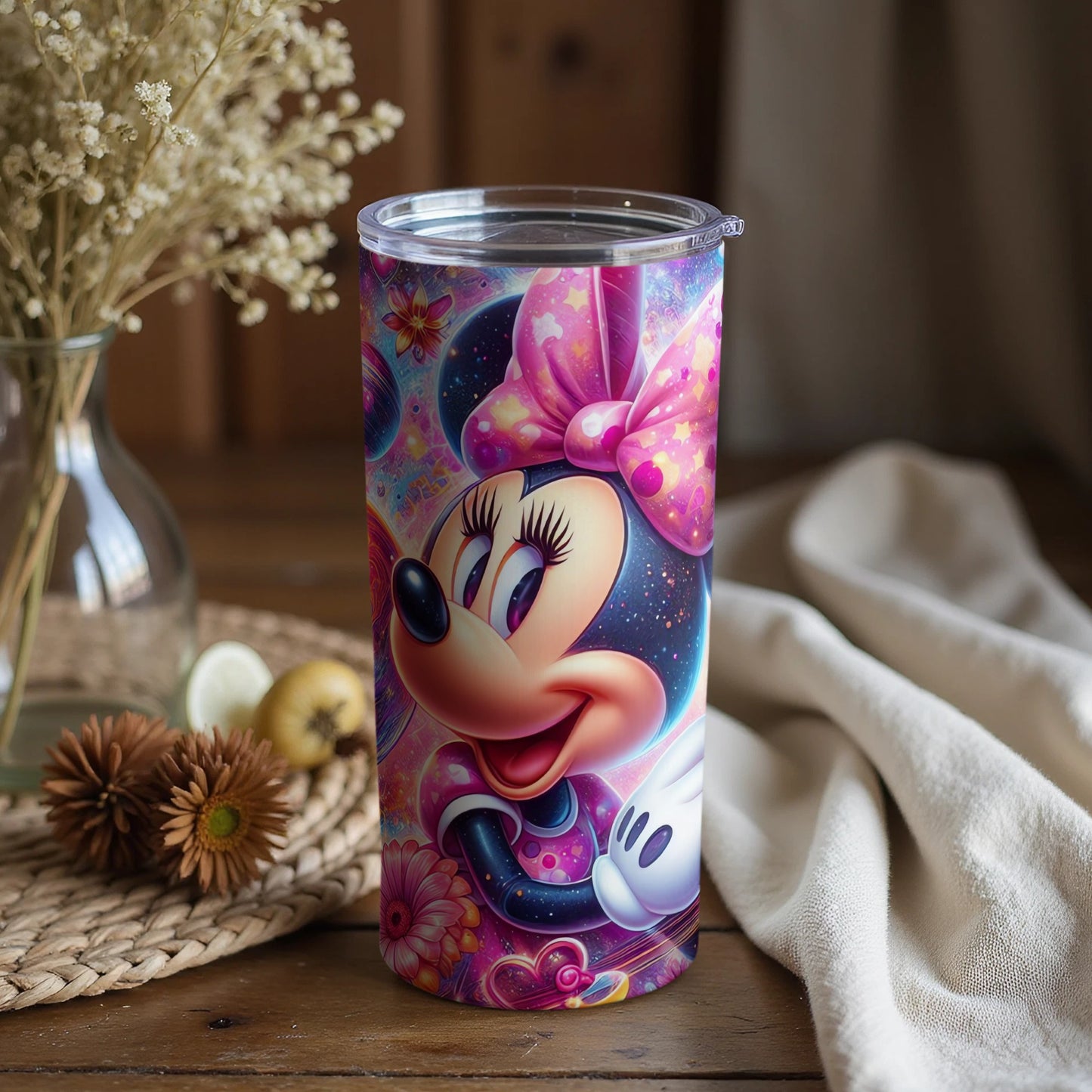 Magical Minnie Mouse Tumbler with Vibrant Design