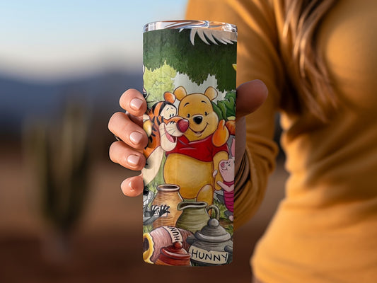 Winnie The Pooh Eeyore Tigger Piglet and Rabbit Hunny Tumblers