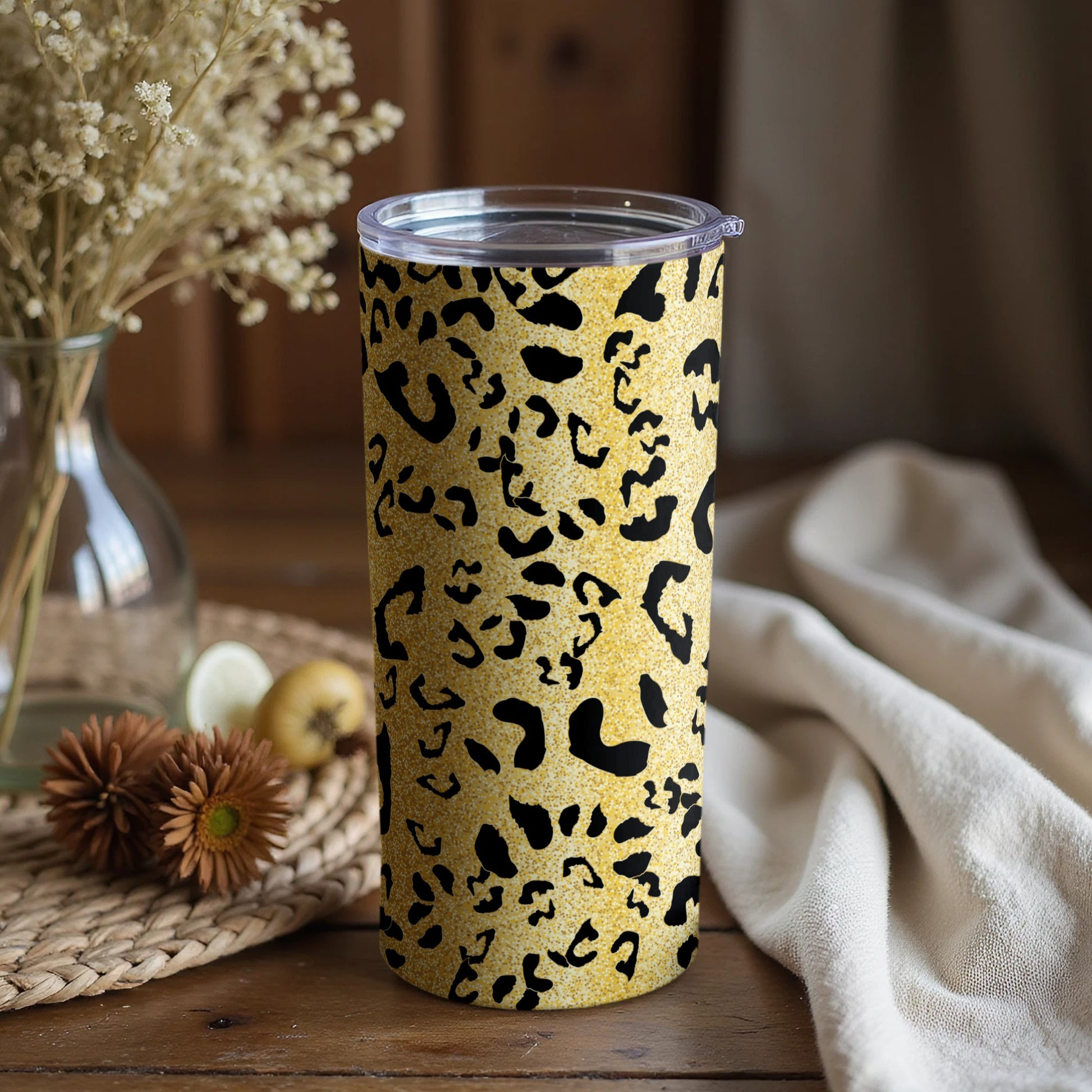 Stylish Leopard Print Tumbler for Everyday Use