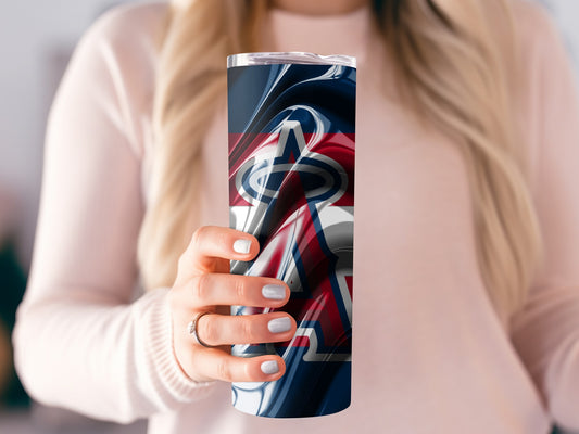 Angular A Logo Wavy Surface Pattern Graphic Design Tumblers