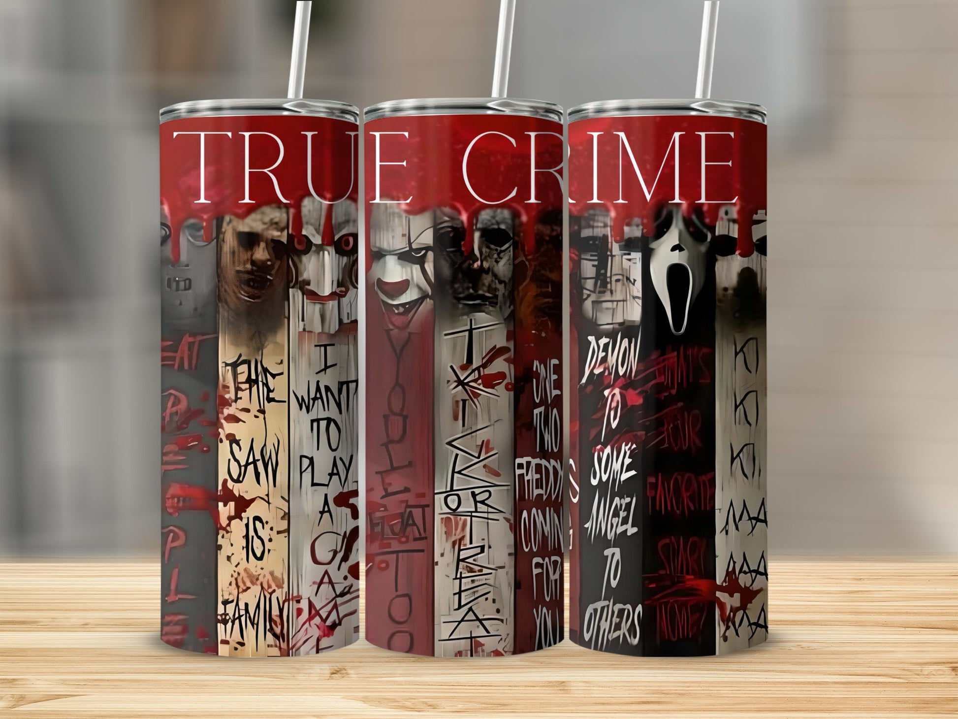 True Crime Horror Inspired Stainless Steel Tumbler