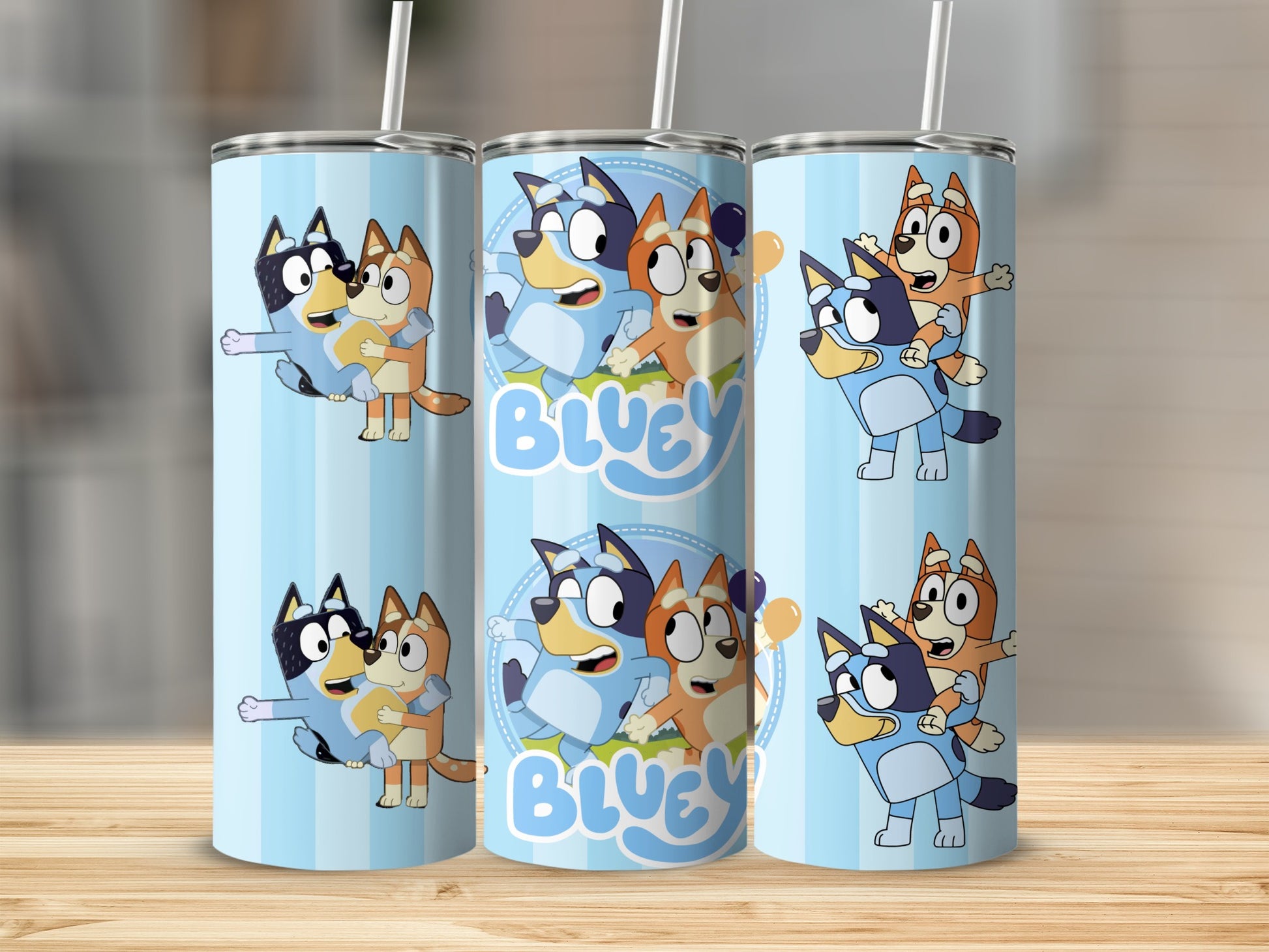 Bluey Cartoon Family Stainless Steel Tumbler