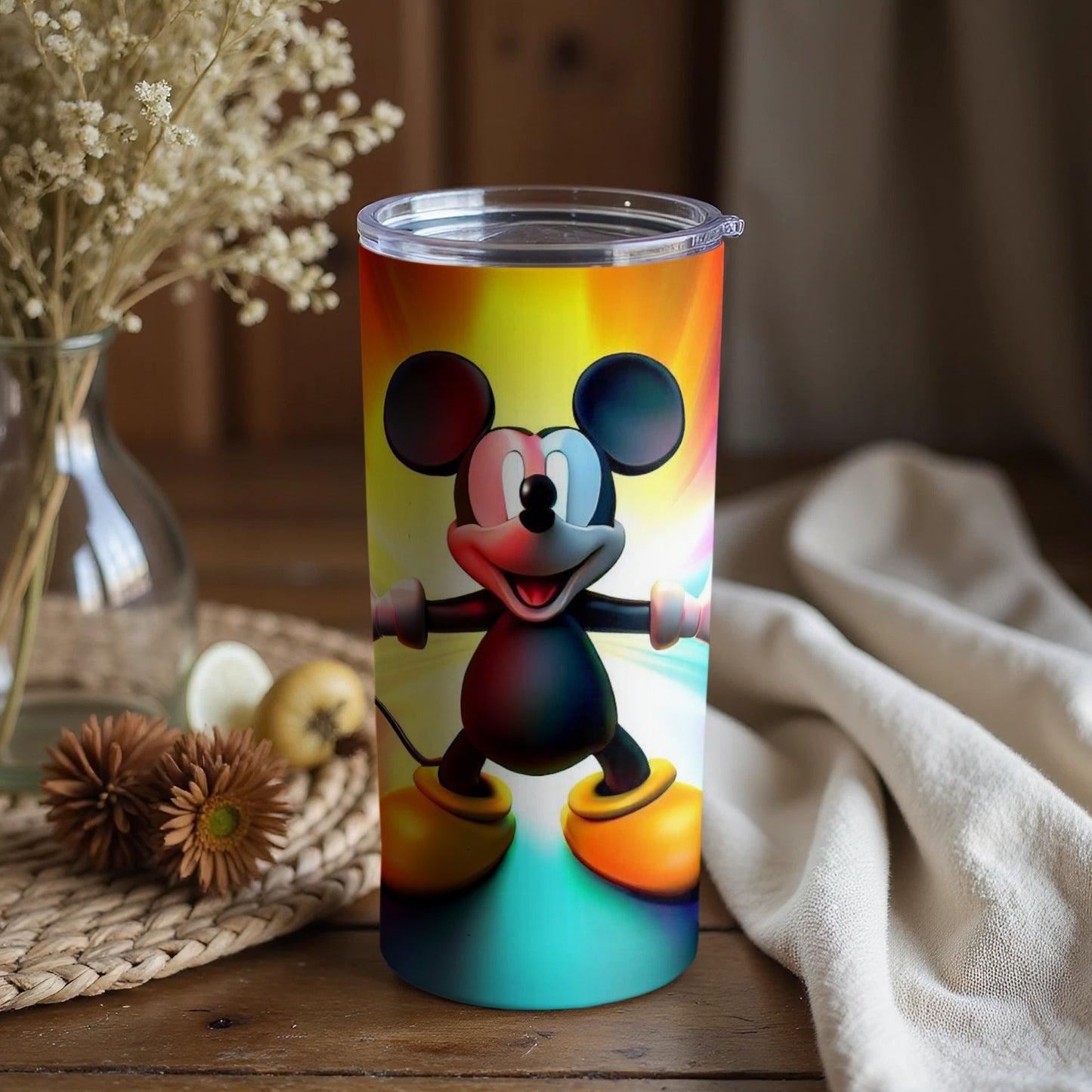 Colorful Mickey Mouse Tumbler Cup for Beverages