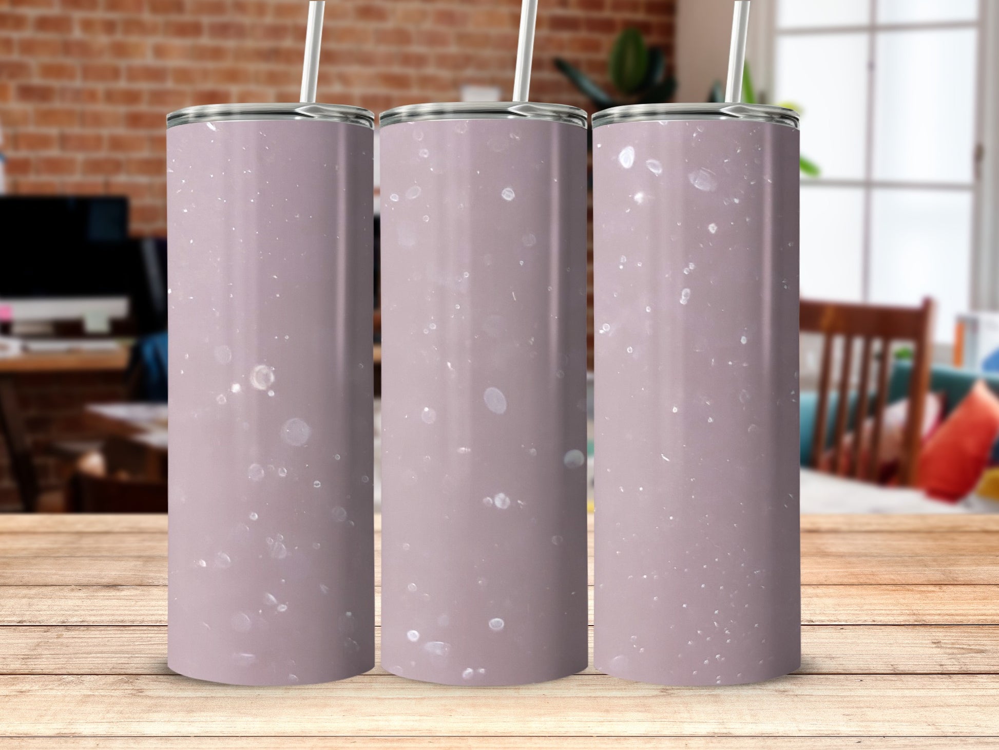 Elegant Violet Tumbler with Subtle Speckled Pattern Design