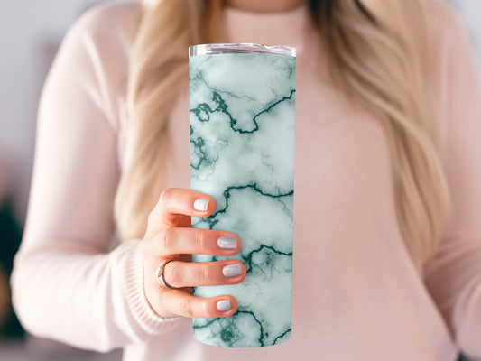 Artistic Marble Style Design in Light Colors Tumblers