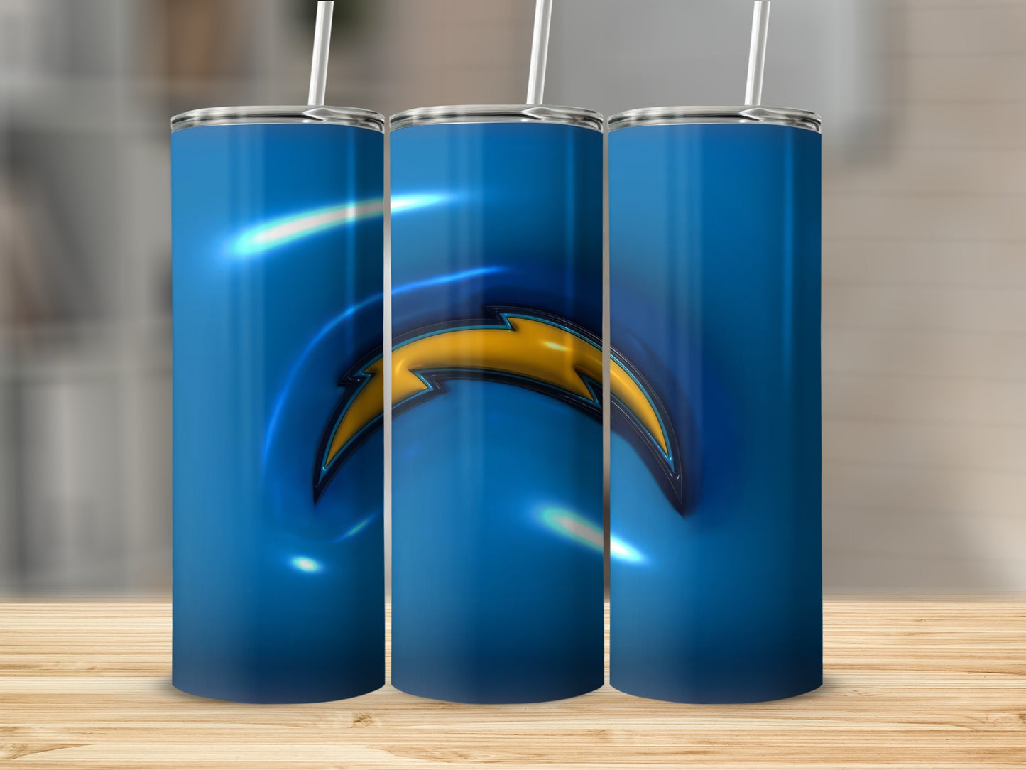 Chargers Logo Over Light Blue Background Awesome Tumblers