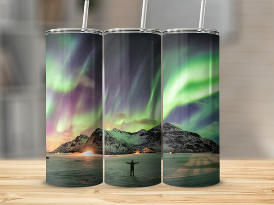 Stunning Northern Lights Scenic Drinkware Tumbler