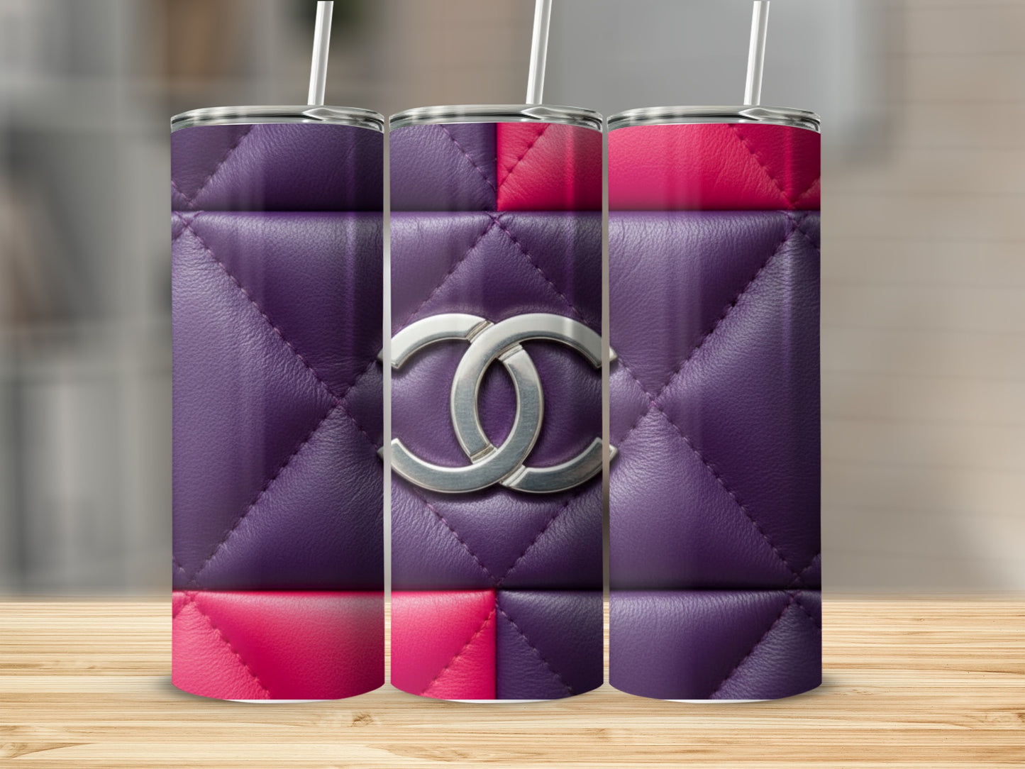 Diamond Pattern with Logo Tumblers