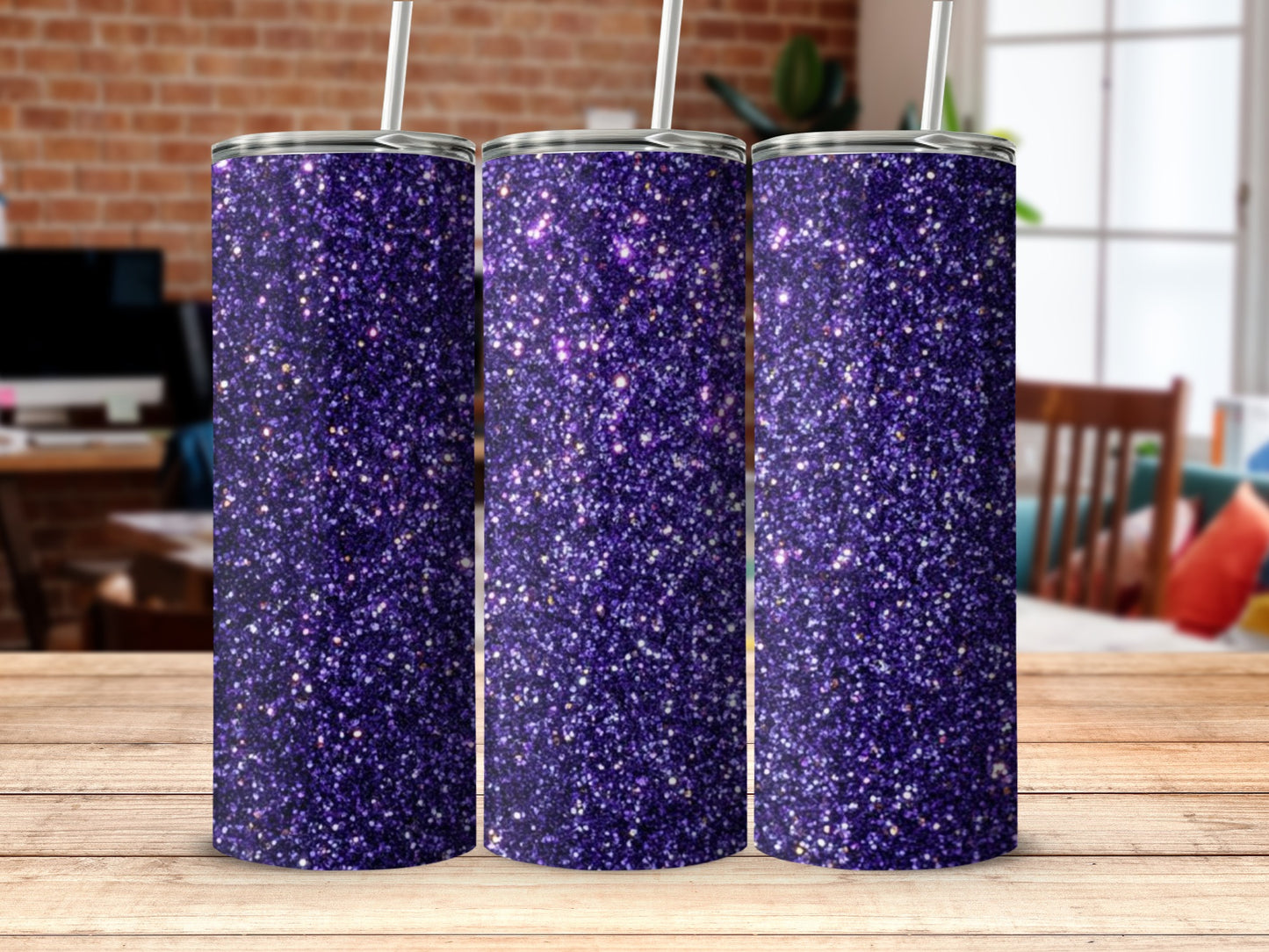 Sparkling Purple Tumblers for Stylish Drinkware Product