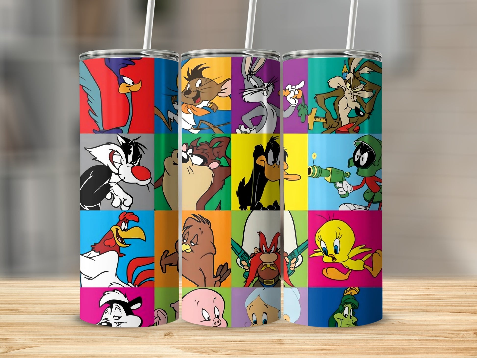 Classic Cartoon Characters Collage Insulated Tumbler