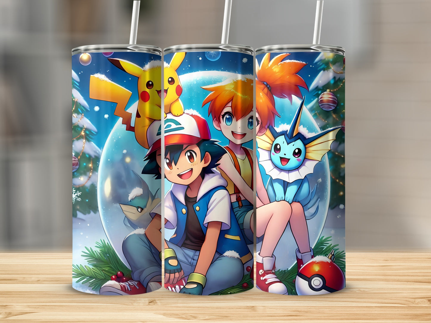 Vibrant Anime Characters Design Insulated Tumbler Cup