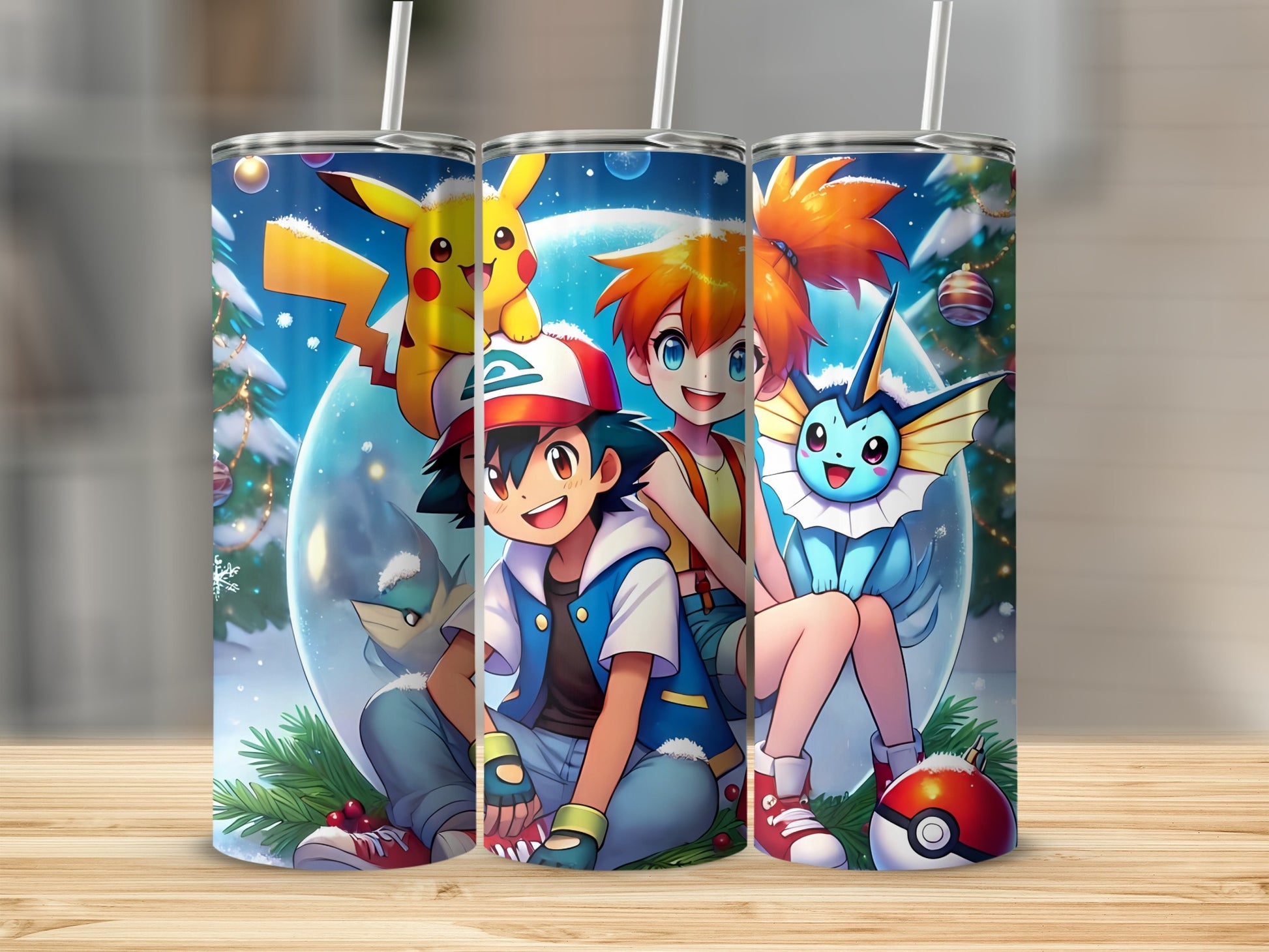 Vibrant Anime Characters Design Insulated Tumbler Cup