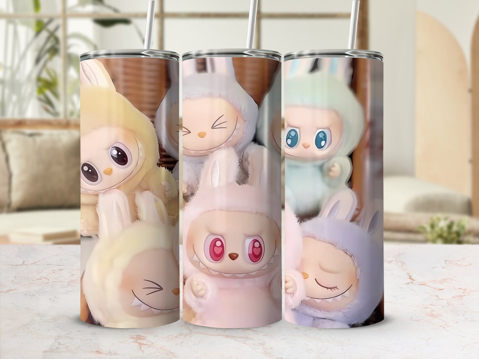 Cute Cartoon Characters Themed Insulated Tumbler Flask