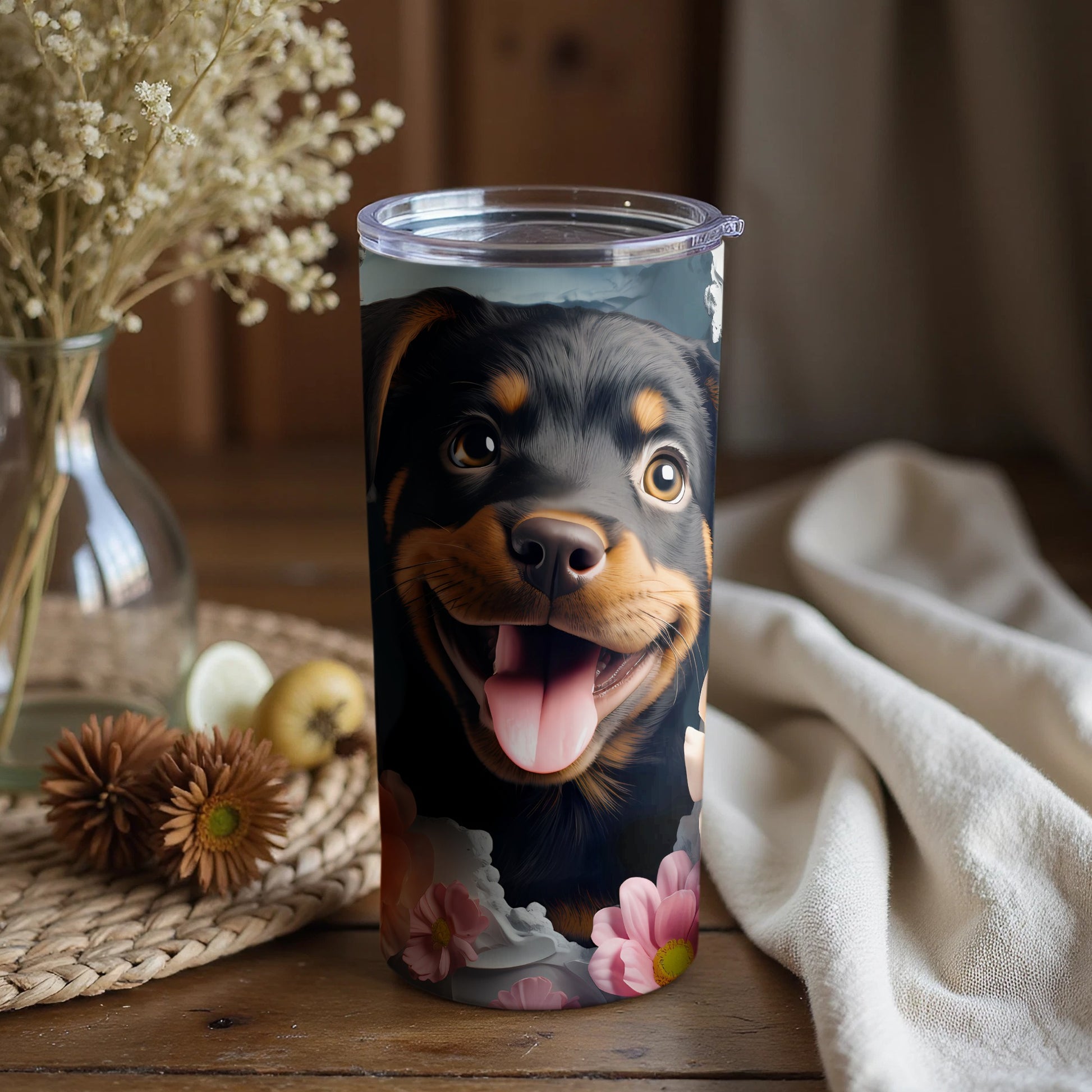 Happy Rottweiler Puppy Dog Floral Design product type
Rottweiler
Puppy
Dog
Happy Dog
Cute Puppy
Rottweiler Art
Dog Lover Gift
Pet Owner Gift
Animal Design
Floral Dog
Pink Flowers
Tumbler Design
Drinkware
Beverage Holder
Puppy Smile
Pet Portrait
Canine Art
Dog Mom Gift
Dog Dad Gift
Unique Design
