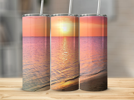 Beautiful Sunset on the Beach Tumbler Product