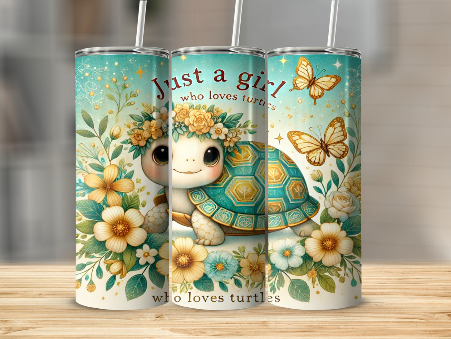 Just a girl who loves turtles adorable tumbler