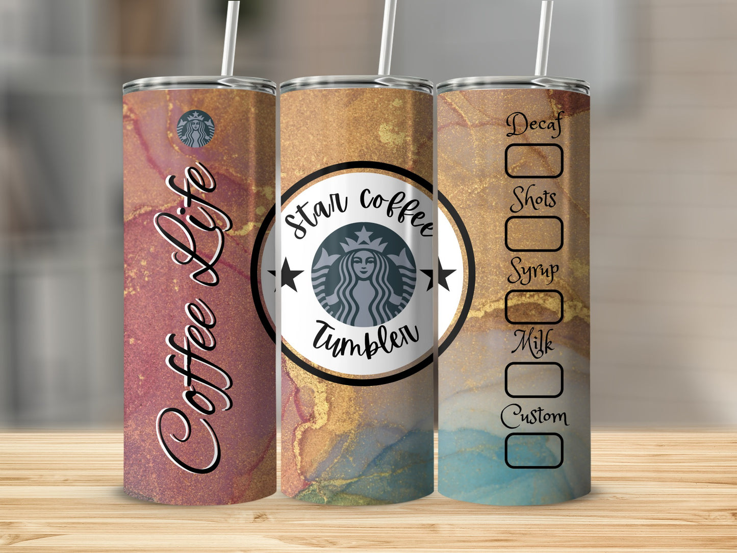 Coffee Life Design Customizable Stainless Steel Tumbler
