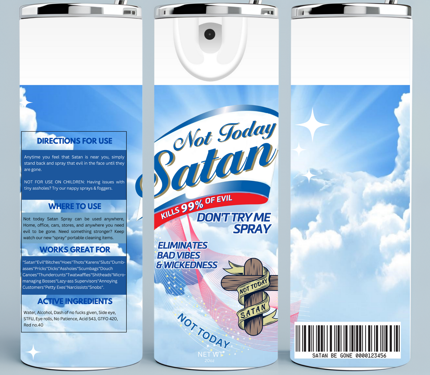 Blue Not Today Satan