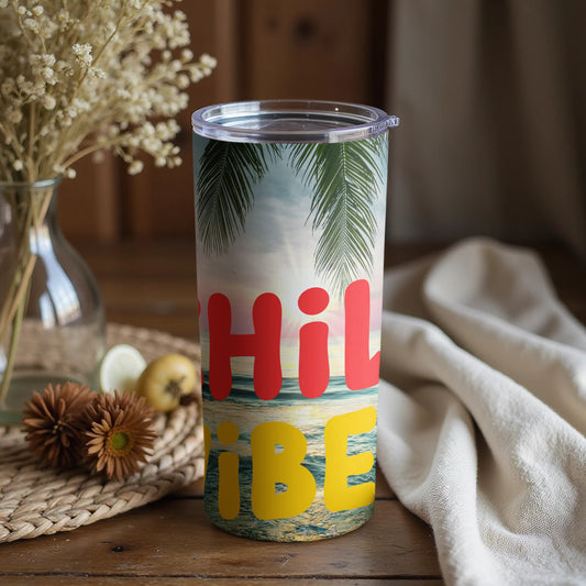 Tropical Paradise Chill Vibes Insulated Tumbler