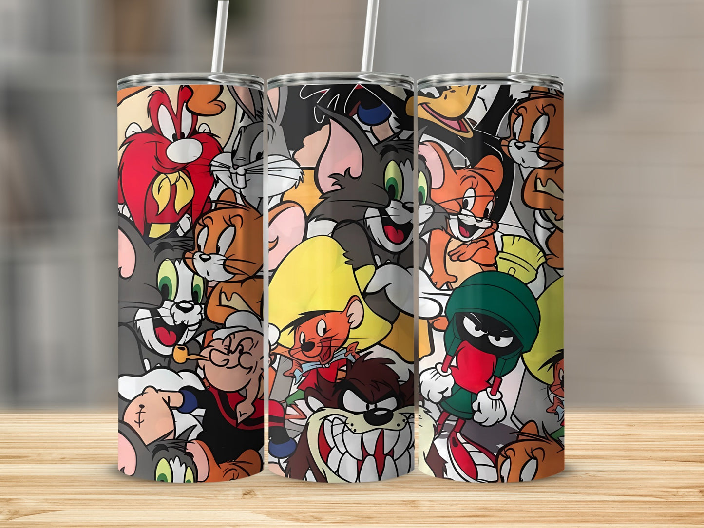 Cartoon Characters Design Stainless Steel Tumbler Cup