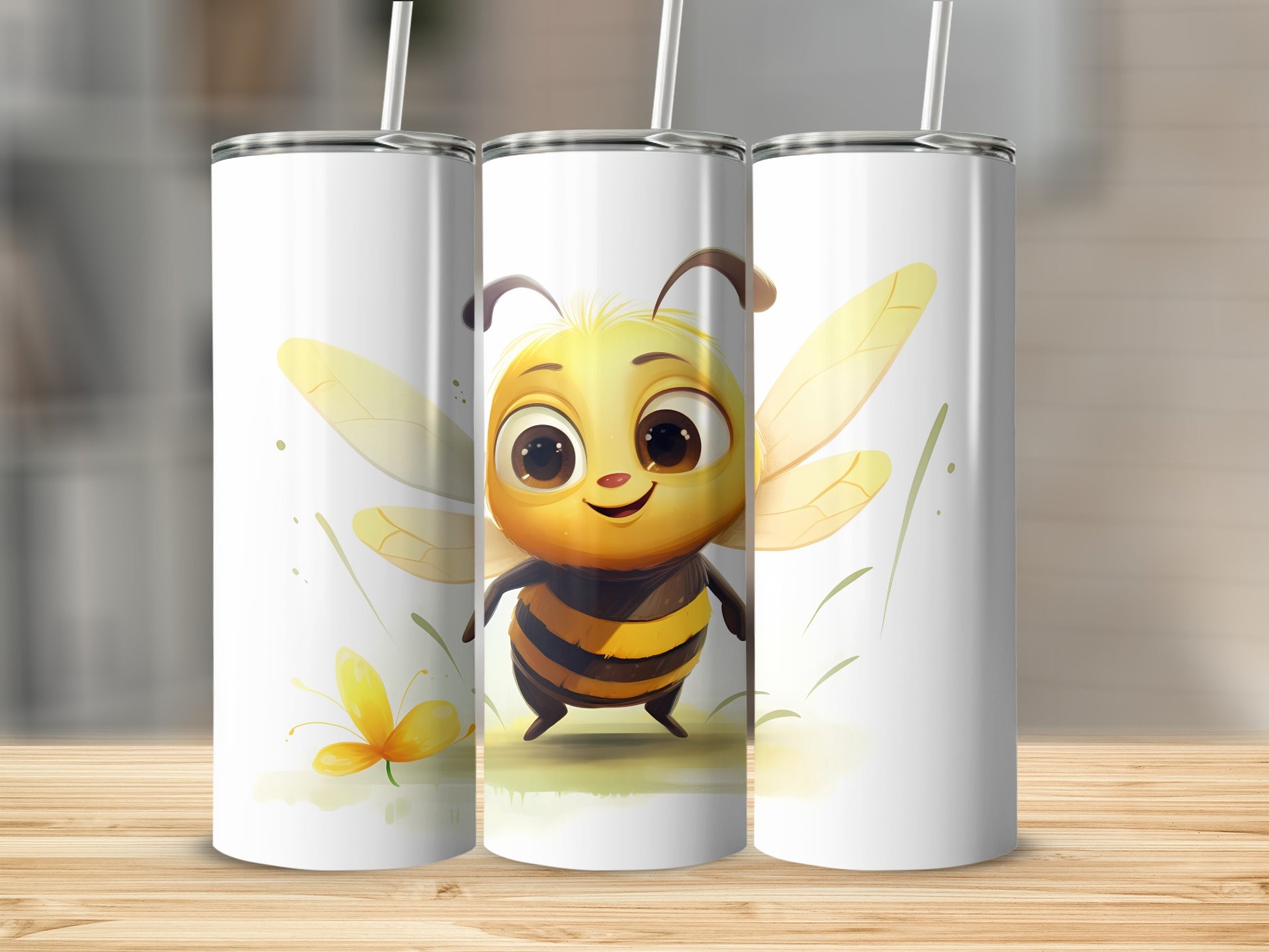 Sweet Smiling Bumblebee Character Tumbler product type