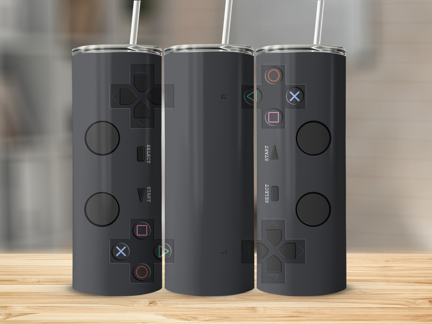 Gaming Controller SELECT START Dark Gray Tumbler product type