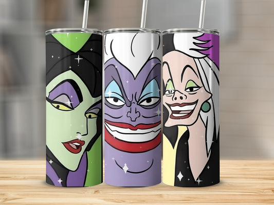 Villain Inspired Character Designs on Tumblers