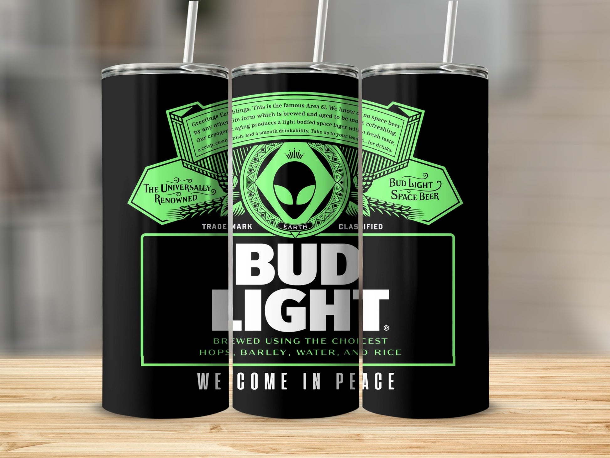 Bud Light Space Beer We Come In Peace Universally Renowned product type