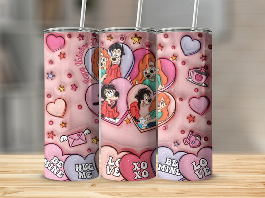 Happy Valentines Love XO XO Colorful Tumbler Product