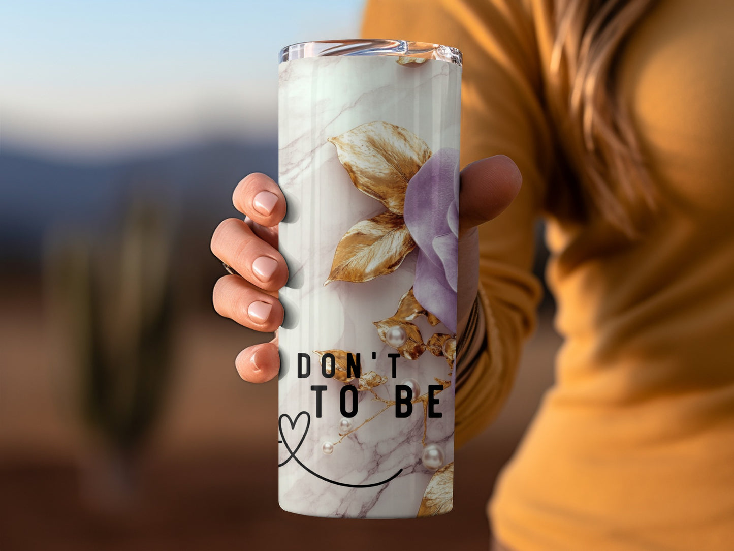 Inspirational Botanical Artwork Travel Tumbler