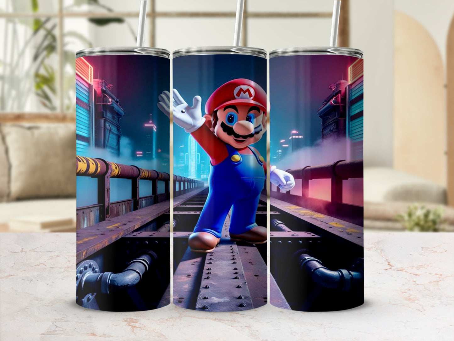 Colorful Gaming Character Insulated Tumbler Product