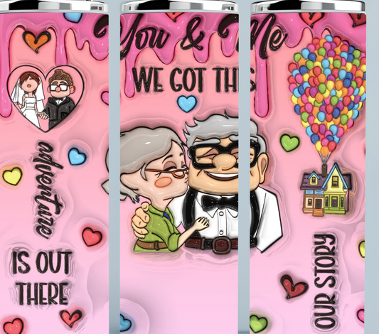 Up Valentine's Day tumbler