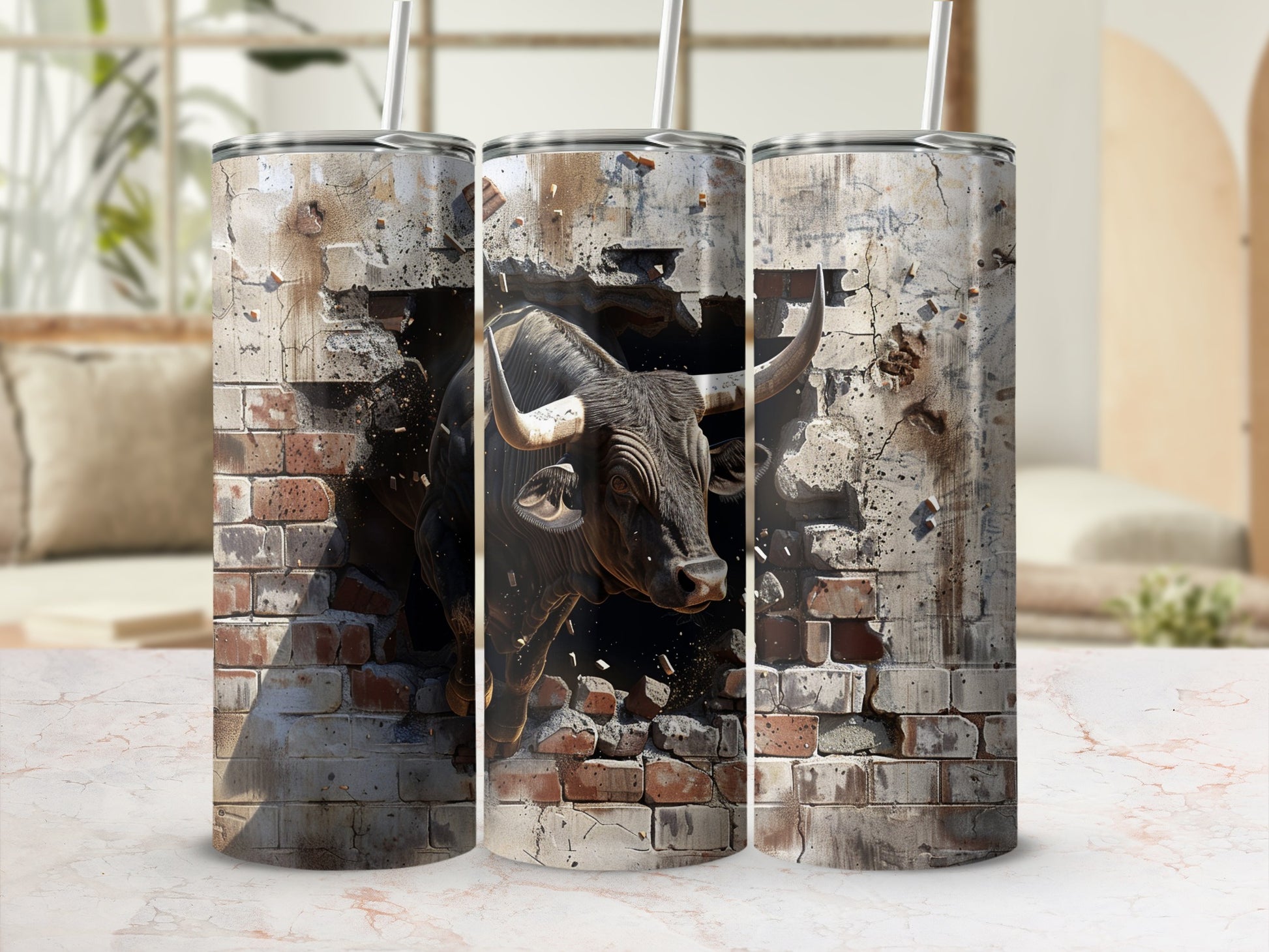 Bull Design Brick Wall Break Tumbler product type
Bull
Taurus
Animal
Beast
Powerful
Strength
Crashing
Brick wall
Tumbler design
Drinkware
Unique gift
Wildlife art
Action scene
Horns
Bull artwork
Animal print
Wall break
Rustic design
Dynamic art
Masculine gift