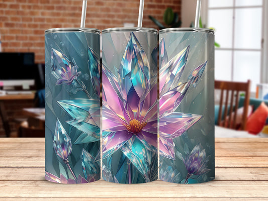 Elegant Crystal Lotus Flower Art Tumbler product type