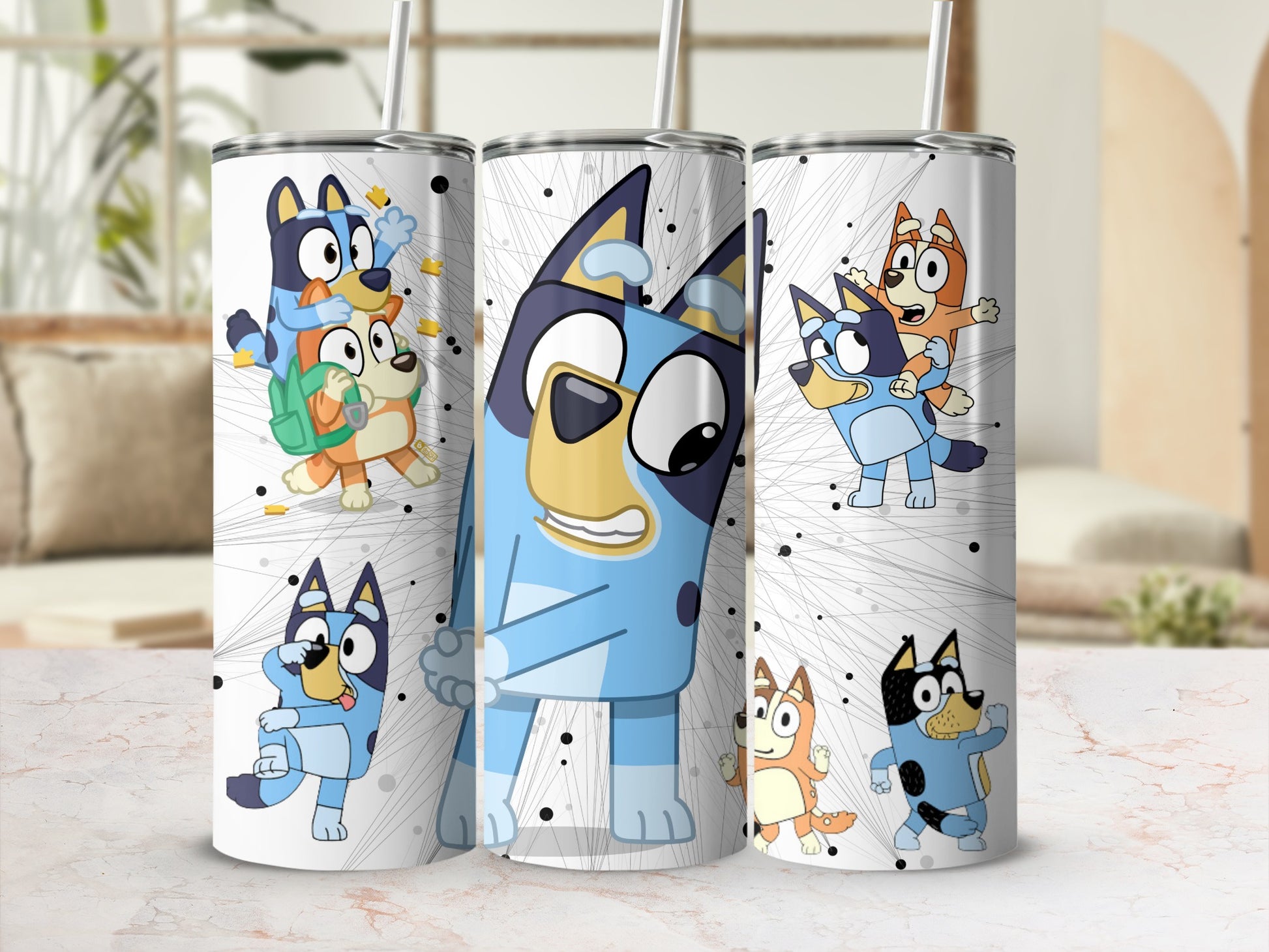 Cute Cartoon Character Themed Drinking Tumbler