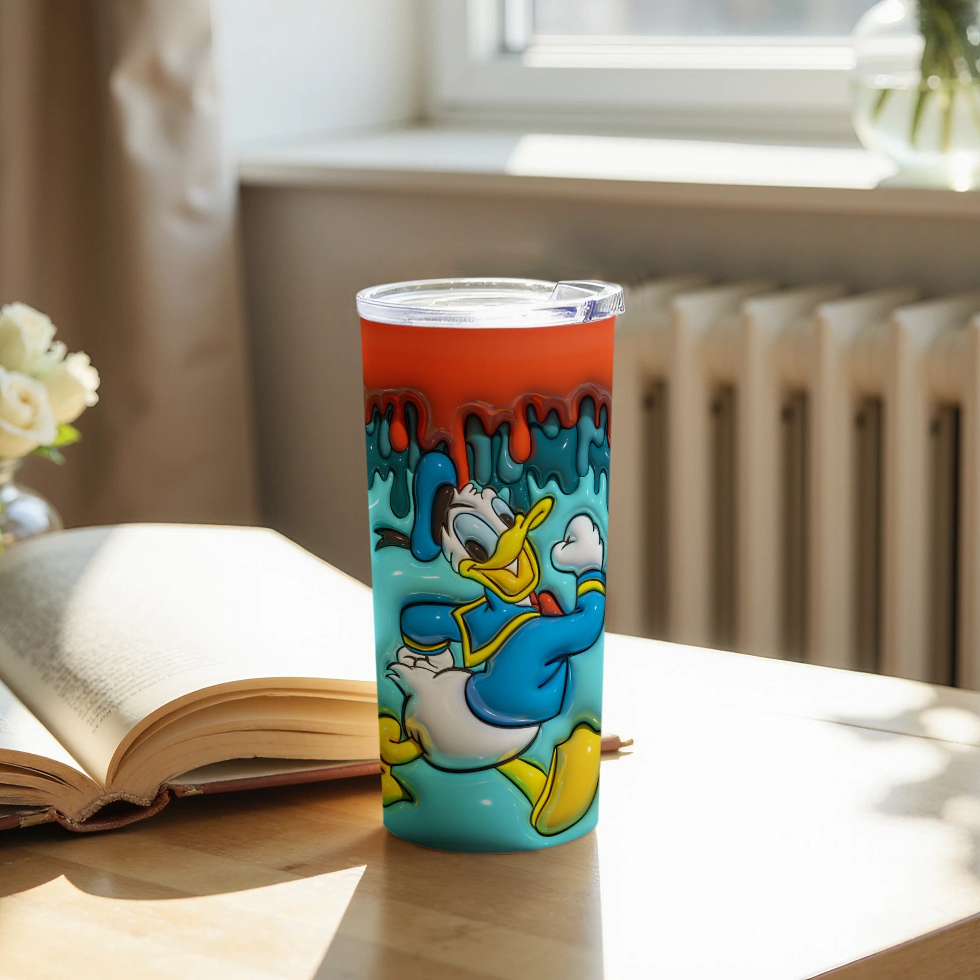 Fun and Colorful Donald Duck Tumbler for Your Drinks