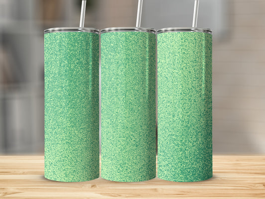 Sparkling Green Glitter Tumbler with Straw Product
