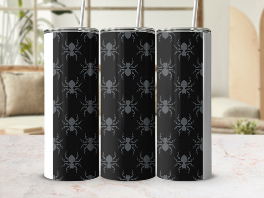 Black Gray Spider Patterned Halloween Themed product type