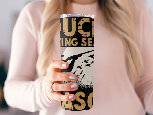 Duck Hunting Season Outdoor Tumbler Cup Rambler Flask