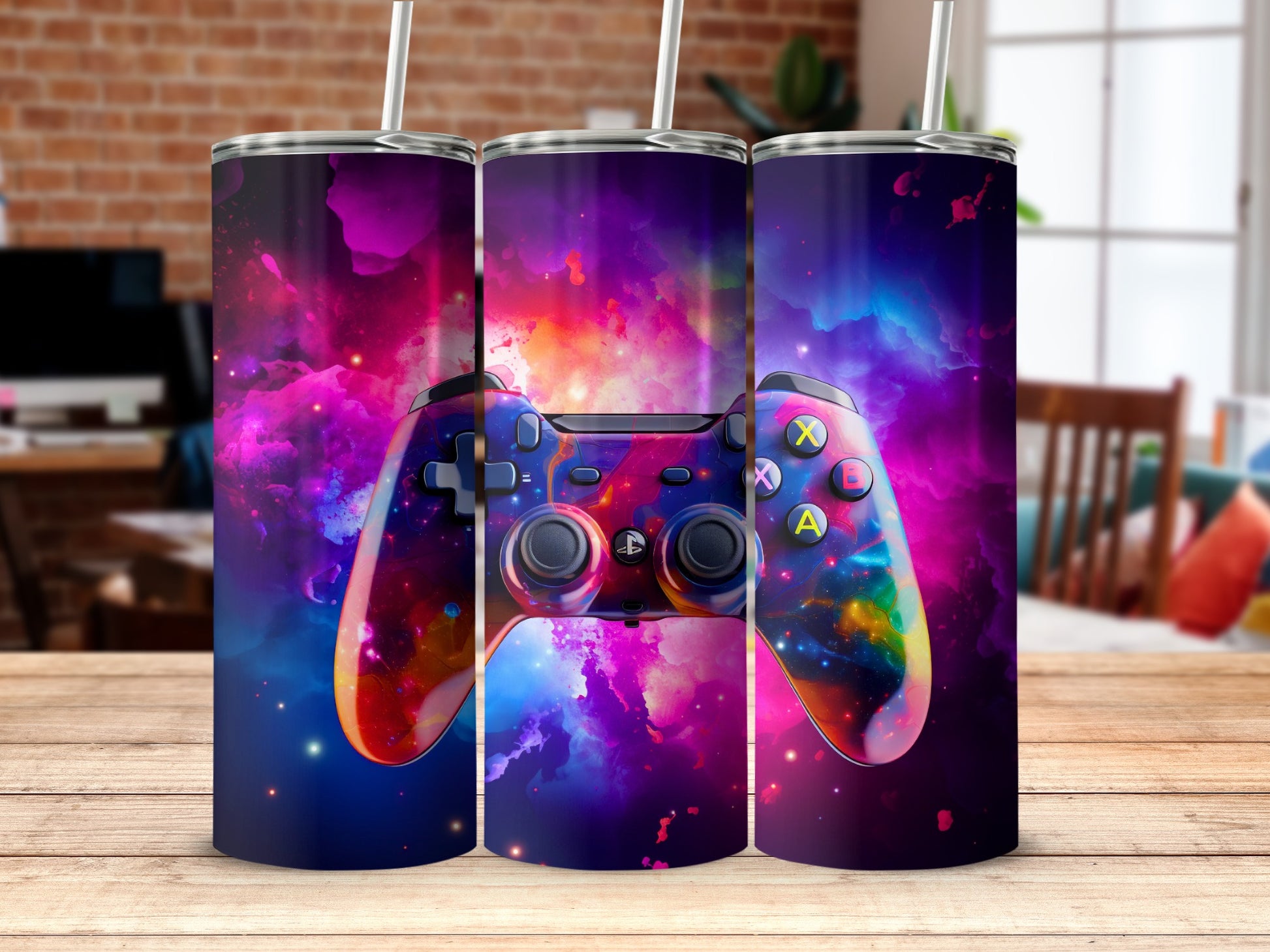Colorful Gaming Controller Design Tumbler product