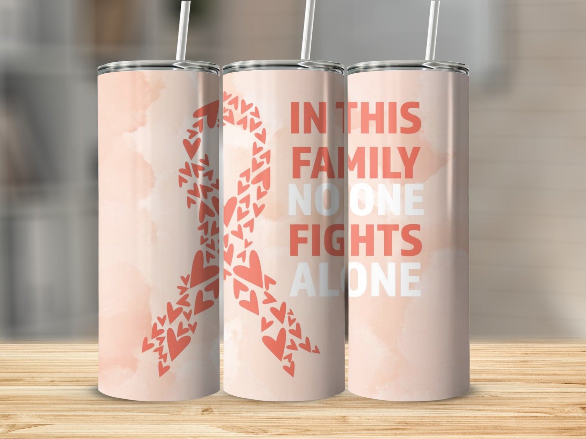 In This Family No One Fights Alone tumbler