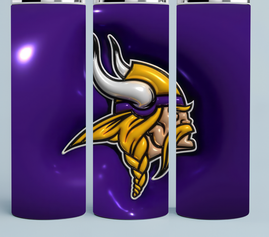 3D Vikings tumbler
