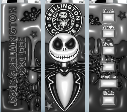 Jack Skellington Starbucks Coffee tumbler
