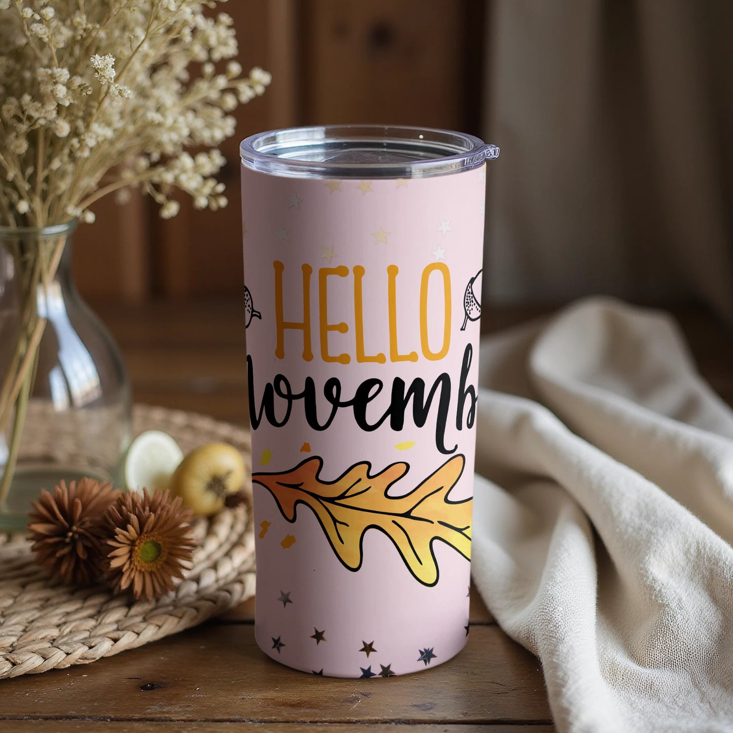 Hello November Autumn Leaf Insulated Tumbler product