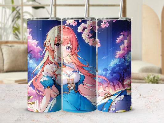 Beautiful Anime Character Colorful Tumbler Cup