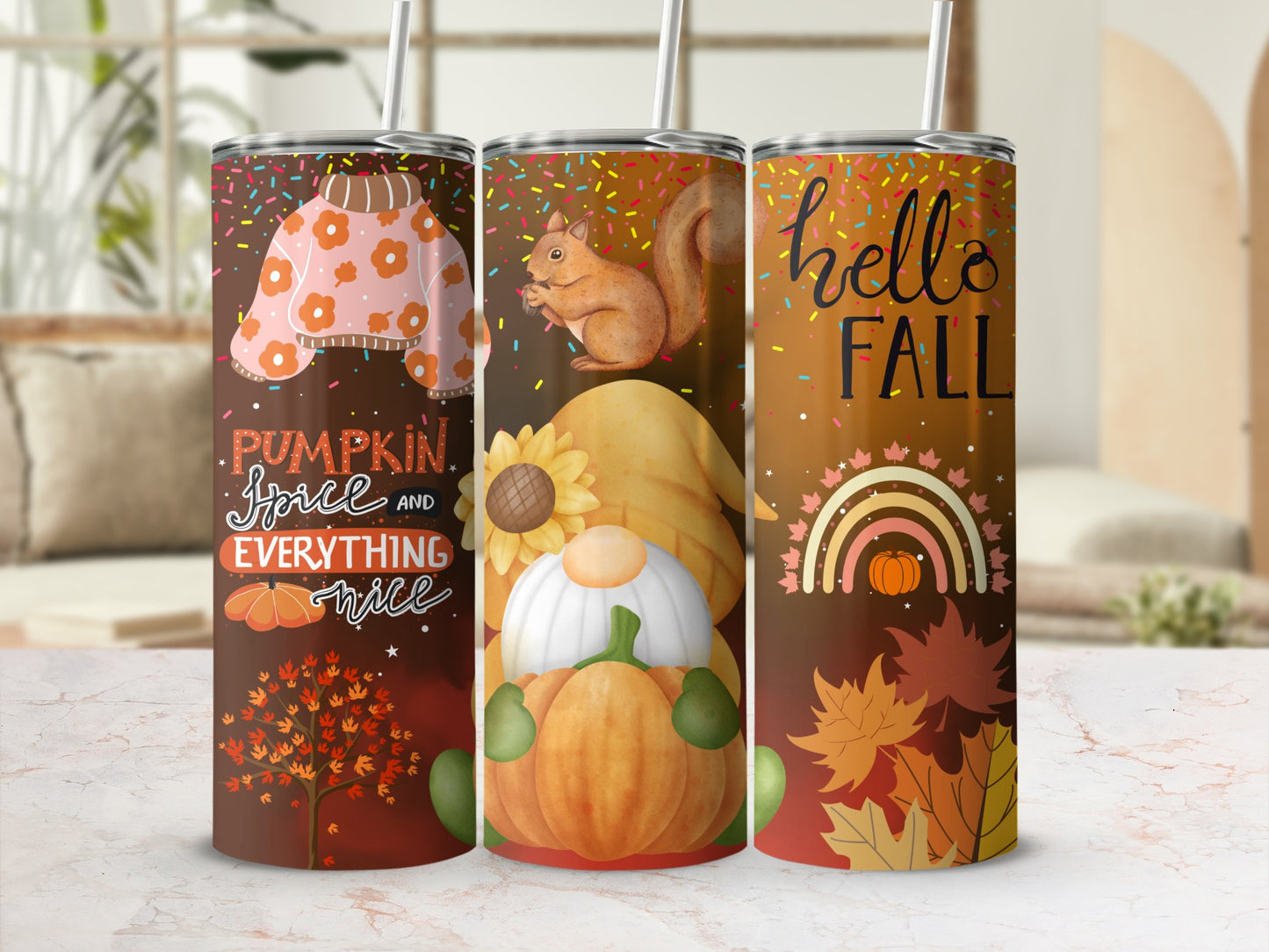 Pumpkin Spice and Everything Nice Insulated Tumbler