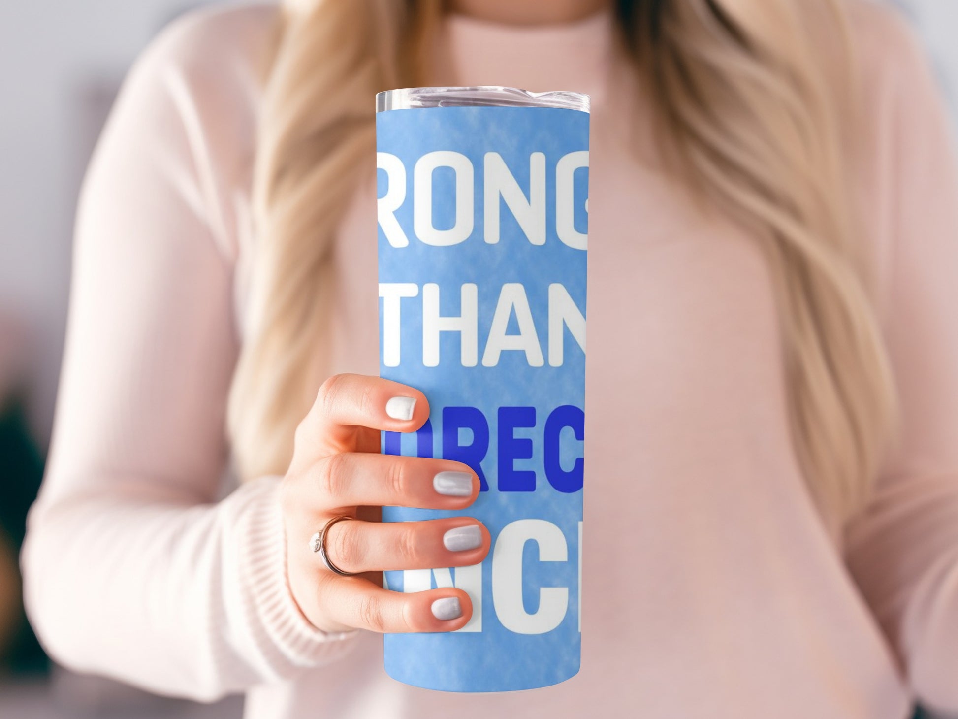 Stronger Than Yesterday Inspirational Drinkware